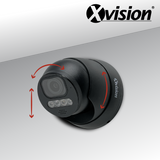 XVISION®|X4C5000ADM-B|3 YR WTY. 5MP AI powered Active Defence Motorised Lens Dome - Black