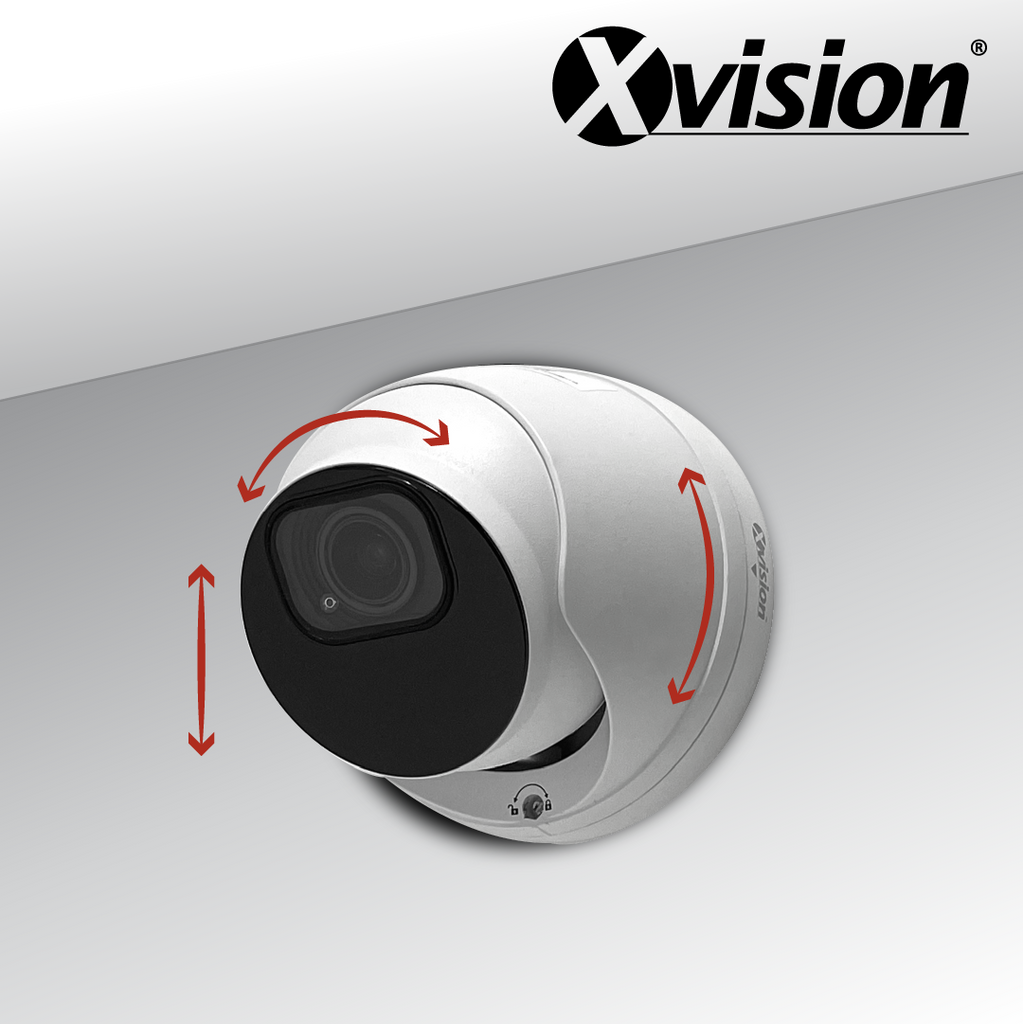 XVISION®|X5C8000VM-W-2|3 YR WTY. 8MP/4K IP Turret Dome, Deep Learning – Y3K