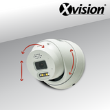 XVISION®|X5C8000AD-W|3 YR WTY. 8MP (4K) AI powered Active Defence Mini Dome - White