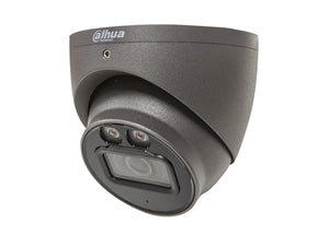 DAHUA®|HAC-HDW1509TP-IL-A-G|3 YR WTY. 5MP 16:9 Starlight Dual Illumination Turret Dome, 40m White Light/IR, 2.8mm lens, Audio Mic,  CVI/TVI/AHD/Analogue Switchable, IP67, 12Vdc, Grey *Special order. 3-5 days lead time