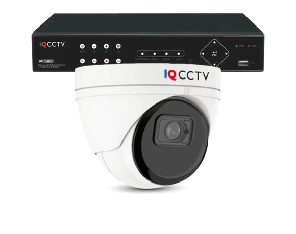 IQCCTV®│IQC5000V-W-3-S1-1T│2 YR WTY.    5MP Mini Dome 1 camera HD CCTV system
