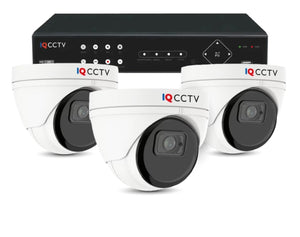 IQCCTV®│IQC5000V-W-3-S3-1T│2 YR WTY.    5MP Mini Dome 3 camera HD CCTV system