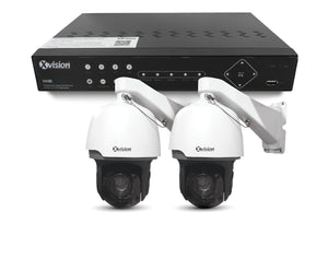 XVISION®│X4C5000SD33-S2-1T│3 YR WTY.    5MP Speed Dome 2 camera PoE IP CCTV system