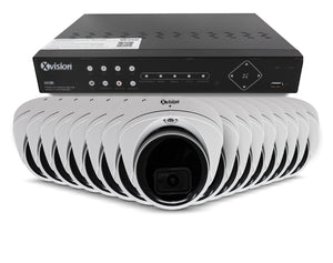 XVISION®│X4C5000V-W-3-S16-4T│3 YR WTY.    5MP Mini Dome 16 camera PoE IP CCTV system