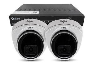 XVISION®│X4C5000V-W-3-S2-1T│3 YR WTY.    5MP Mini Dome 2 camera PoE IP CCTV system