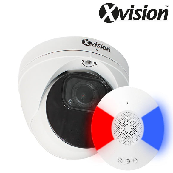XVISION®│X5C5000VM-W-3-PDU│3 YR WTY.     5MP Active Defence AI+BI Pro Dome Ultra IP CCTV Camera