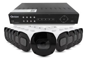 XVISION®│X4C5000BM-W-2N-S10-4T│3 YR WTY.    5MP Pro Bullet 10 camera PoE IP CCTV system