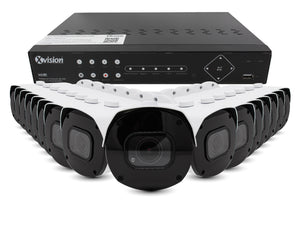 XVISION®│X5C8000BM-W-S16-4T│3 YR WTY.    4K AI+BI Pro Bullet 16 camera PoE IP CCTV system
