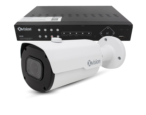 XVISION®│X4C5000BM-W-2N-S1-1T│3 YR WTY.    5MP Pro Bullet 1 camera PoE IP CCTV system