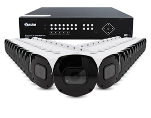 XVISION®│X5C8000BM-W-S24-8T│3 YR WTY.    4K AI+BI Pro Bullet 24 camera PoE IP CCTV system
