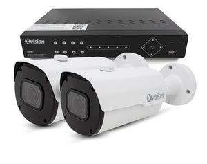 XVISION®│X4C5000BM-W-2N-S2-1T│3 YR WTY.    5MP Pro Bullet 2 camera PoE IP CCTV system